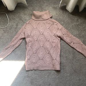 Pink turtleneck sweater- A New Day- size small